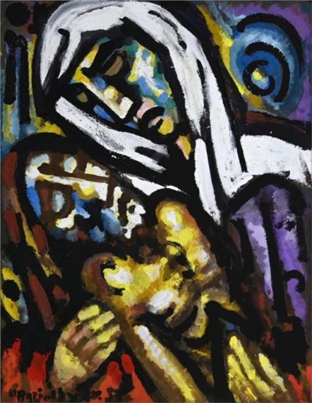 "Pieta", trauernde Maria hält den toten Christus im Arm