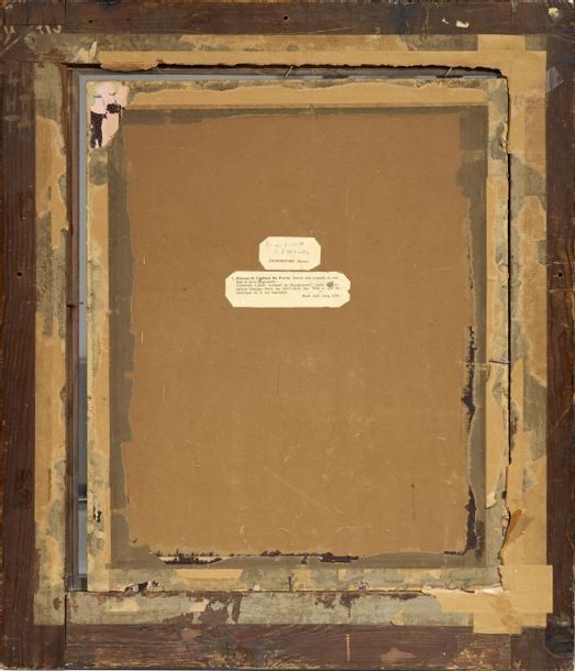 Artwork by Nicolas Lagneau, Portrait of Cardinal du Perron, Made of black pencil and red chalk, pastel