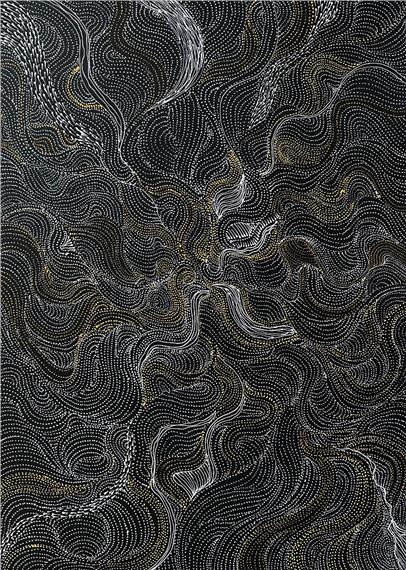 Bush Seed and Leaf Dreaming 2022 by Abie Loy Kemarre, 2022