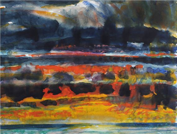 From Gullane Beach by John Houston, dated 1998