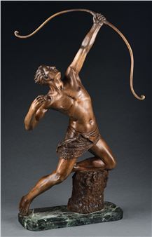 BRONZE STATUE OF ARCHER - Alex Kelety