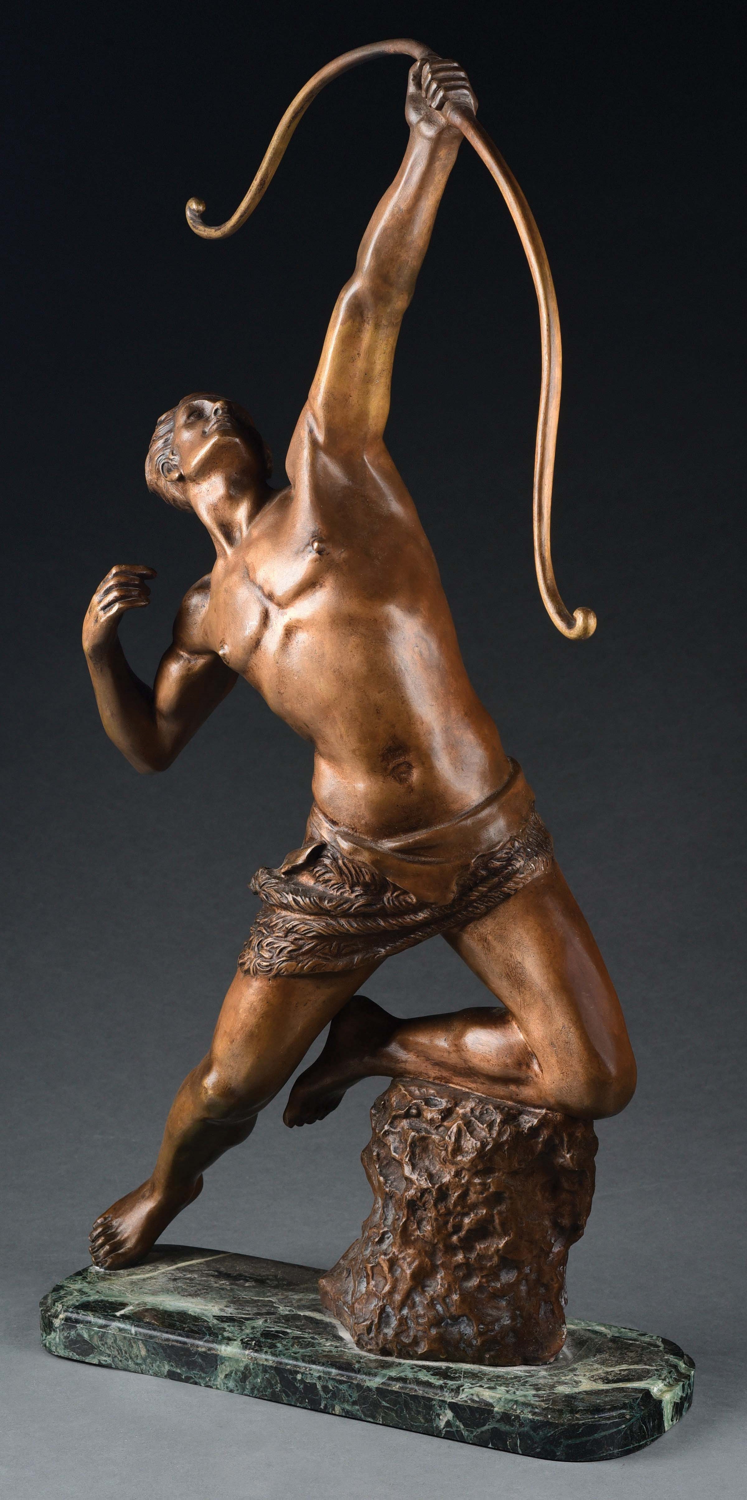 Artwork by Alex Kelety, BRONZE STATUE OF ARCHER, Made of bronze
