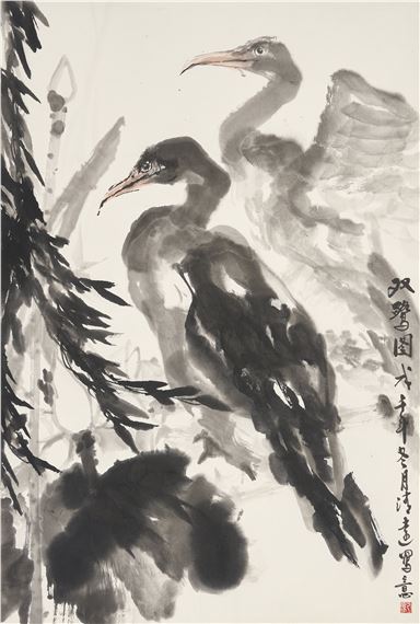 Two Herons - Ji Qingyuan