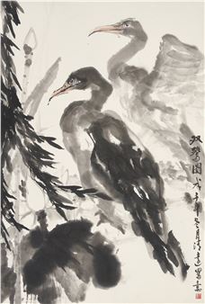 Two Herons - Ji Qingyuan