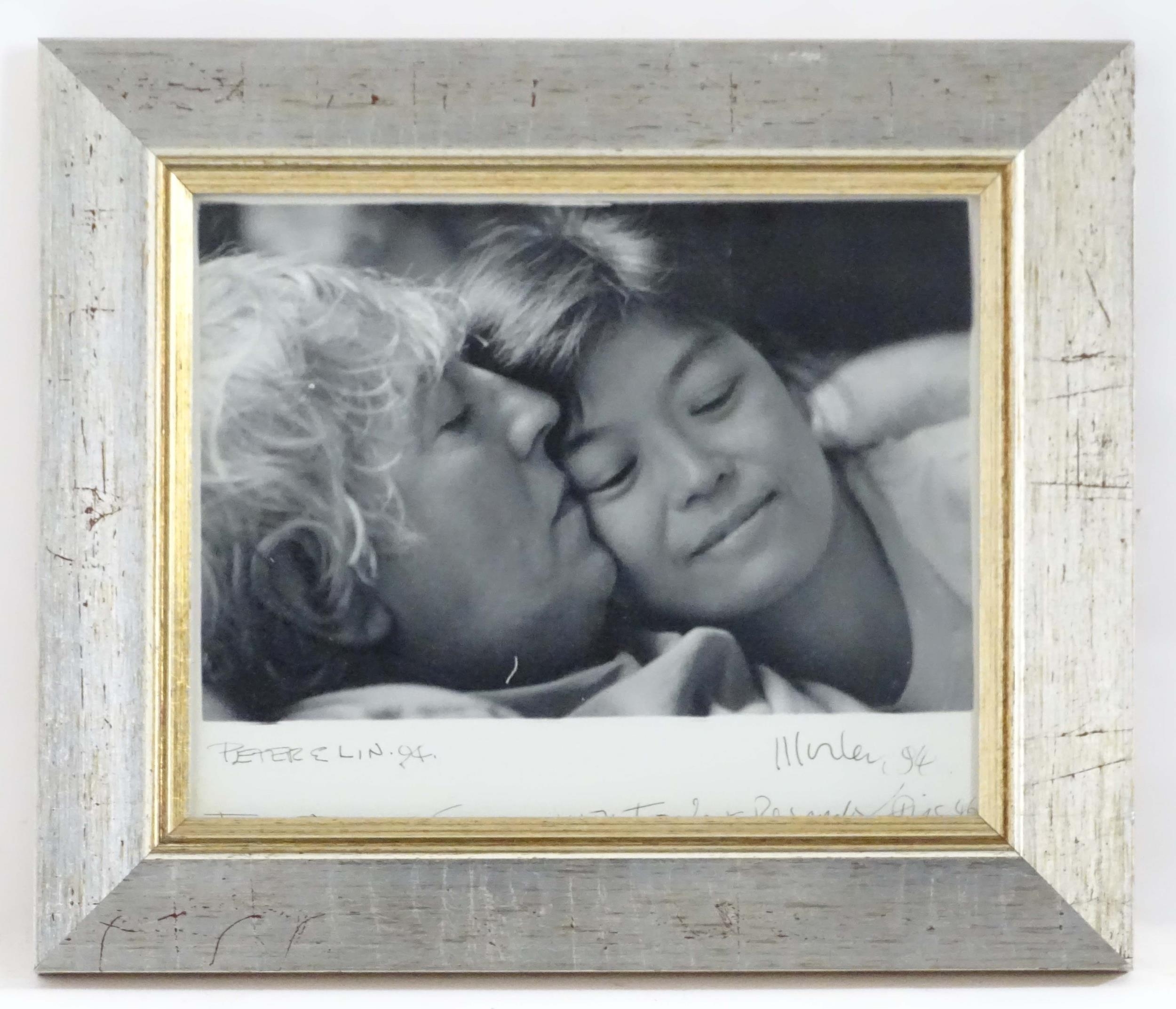 Lewis Morley A Lewis Morley monochrome of comedian Peter Cook and his