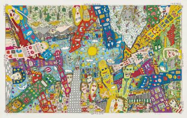 James Rizzi | Living Near The Water (1993) | MutualArt
