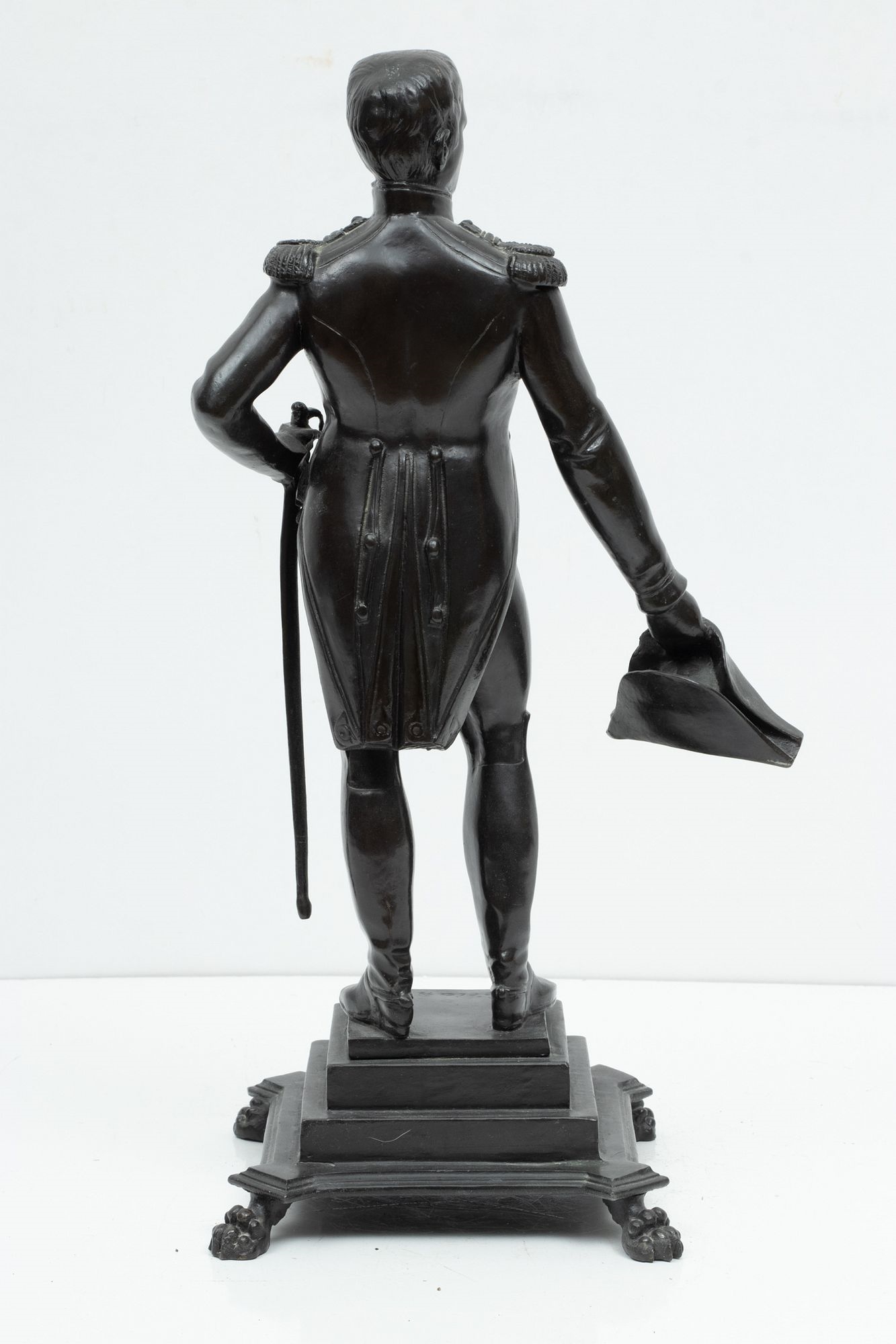 Artwork by Ceciani, Ceciani (Italian 19th C.) Bronze Sculpture Of Napoleon Saluting, H 19.5'' W 11'' L 8'', Made of Bronze Sculpture