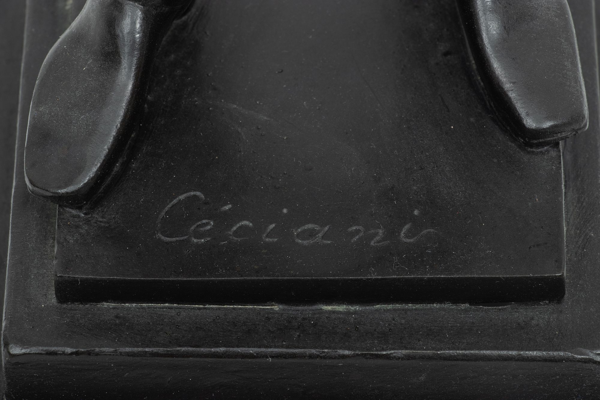 Artwork by Ceciani, Ceciani (Italian 19th C.) Bronze Sculpture Of Napoleon Saluting, H 19.5'' W 11'' L 8'', Made of Bronze Sculpture