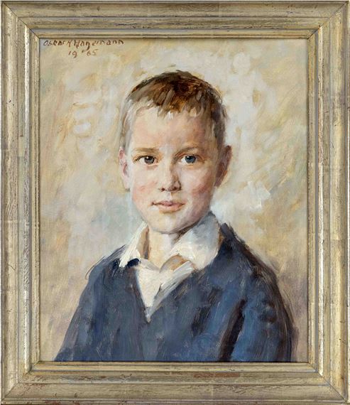 Portrait of a boy by Oskar H. Hagemann, 1965