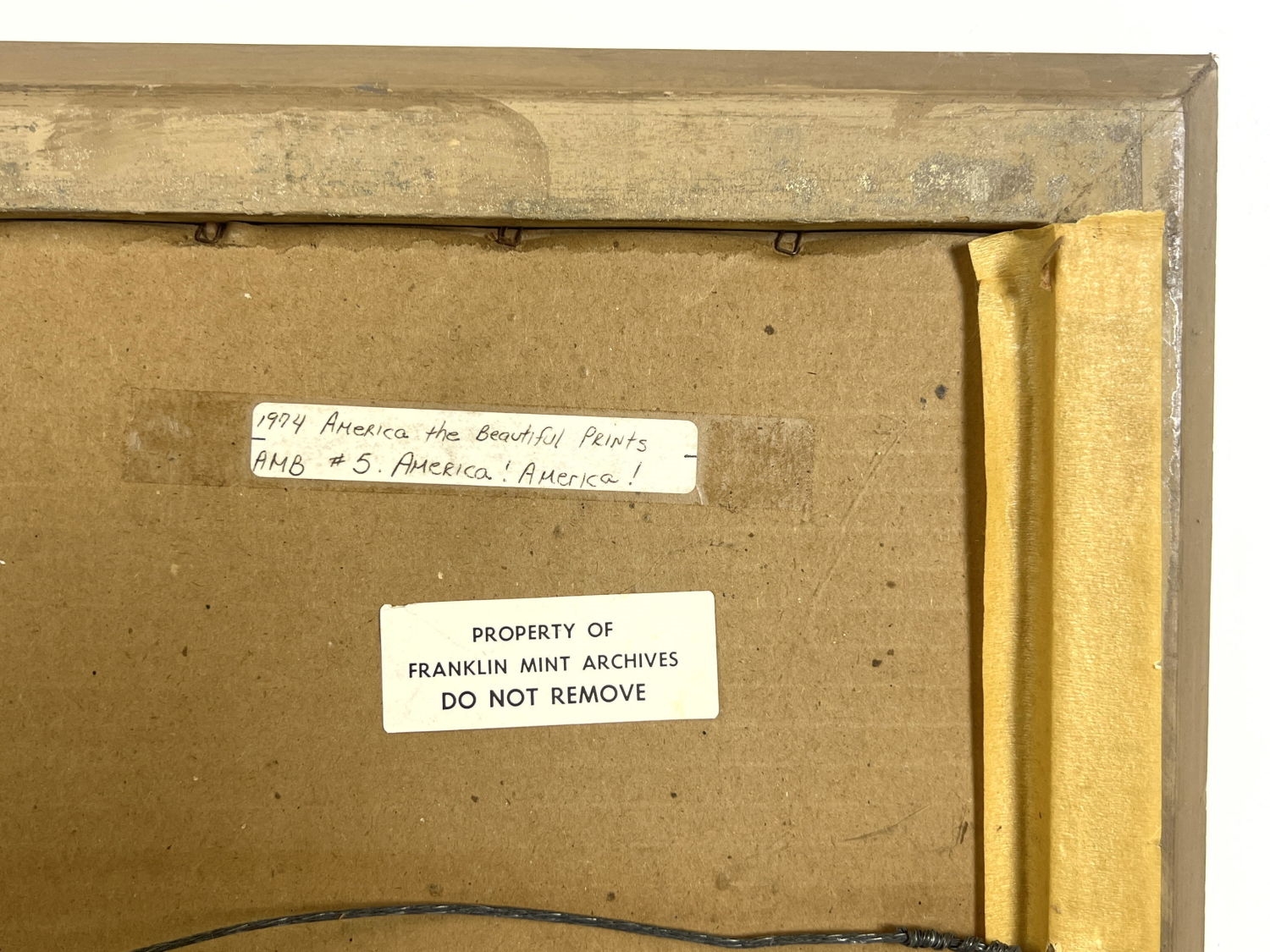 James Fetherolf JAMES FETHEROLF Signed. America! America! Print