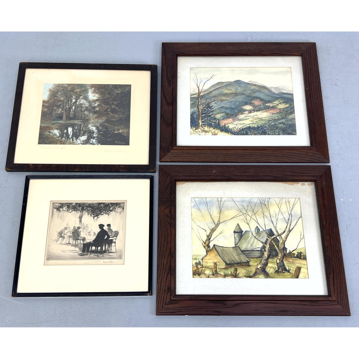 Wallace Nutting 4pc Landscape Scenic Art. WALLACE NUTTING Photograph