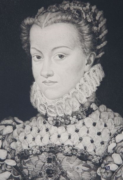 François Clouet | Portrait of Elisabeth of Austria | MutualArt