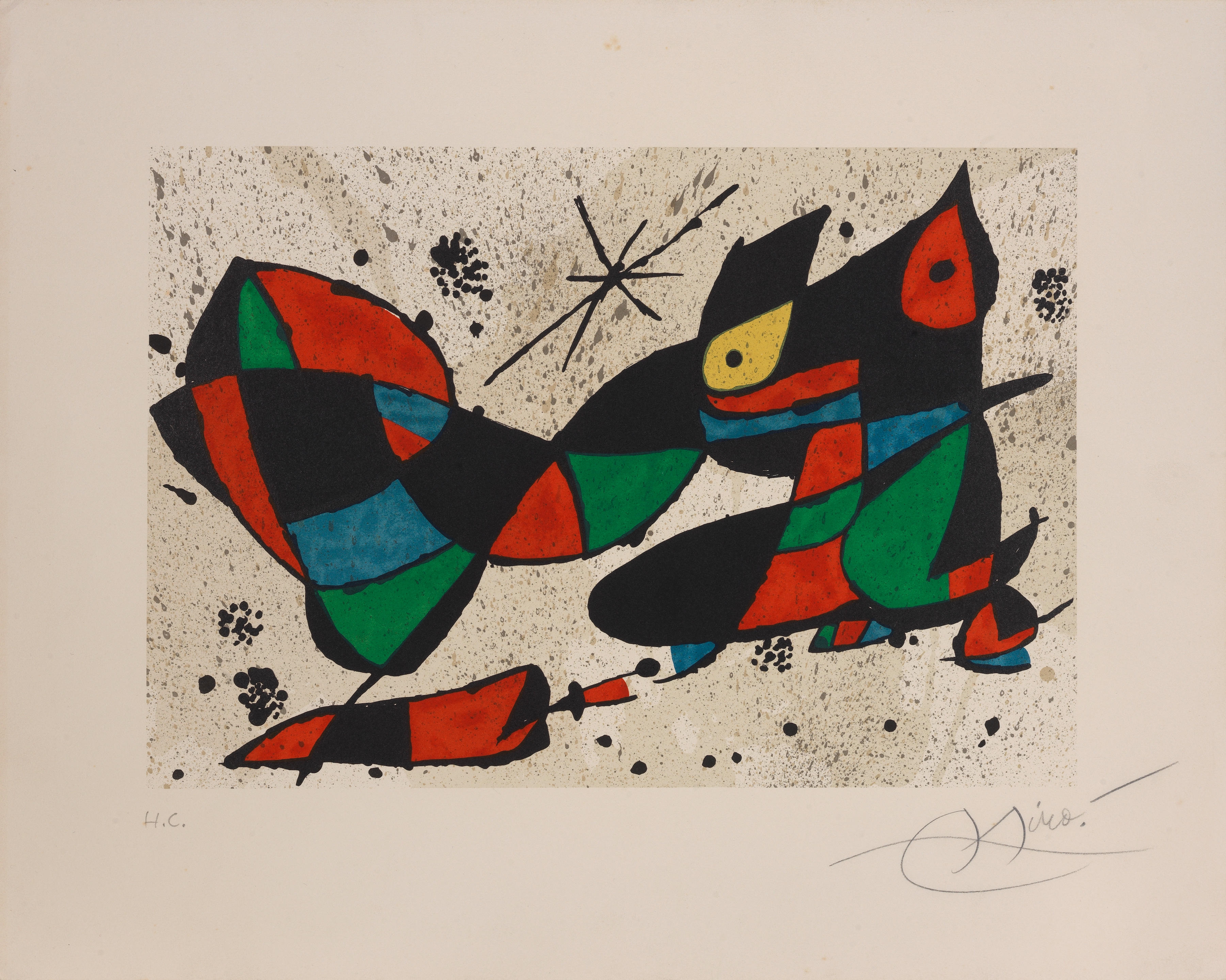 Artwork by Joan Miró, Joan Miró. Obra Gráfica, Made of lithograph in colours, 1978, on wove paper