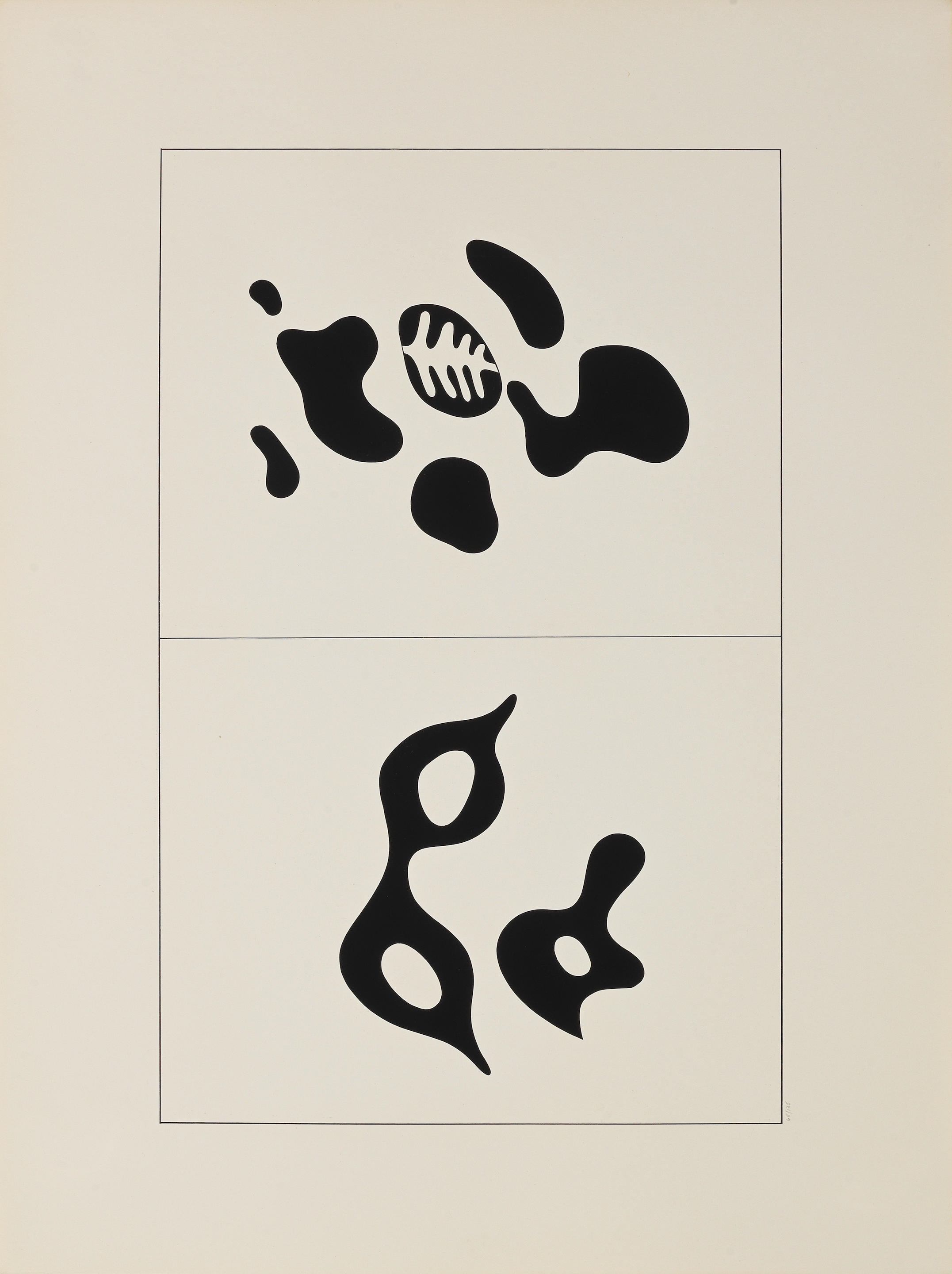 Artwork by Jean Arp, Arp, Made of screenprints in colours and one collage, 1959, on wove paper