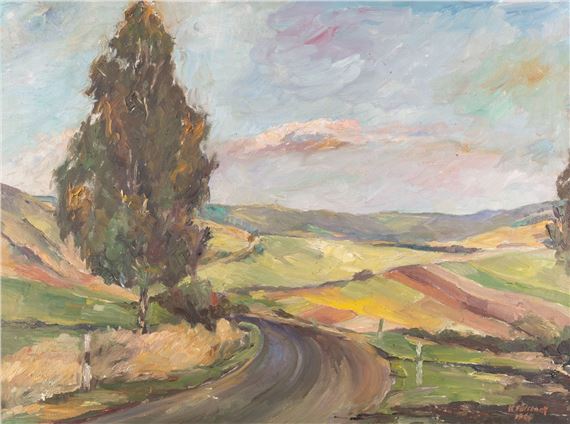 WIDE EIFEL LANDSCAPE by Heinrich Füllbeck, 1960