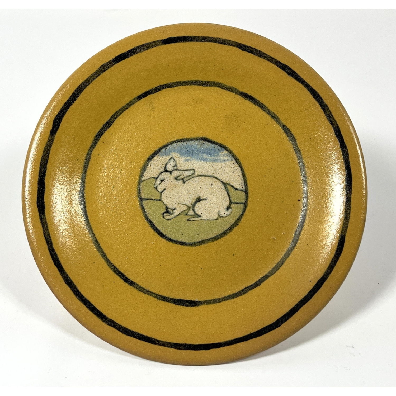 Paul Revere PAUL REVERE American Art Pottery Dish. Rabbit Bunny