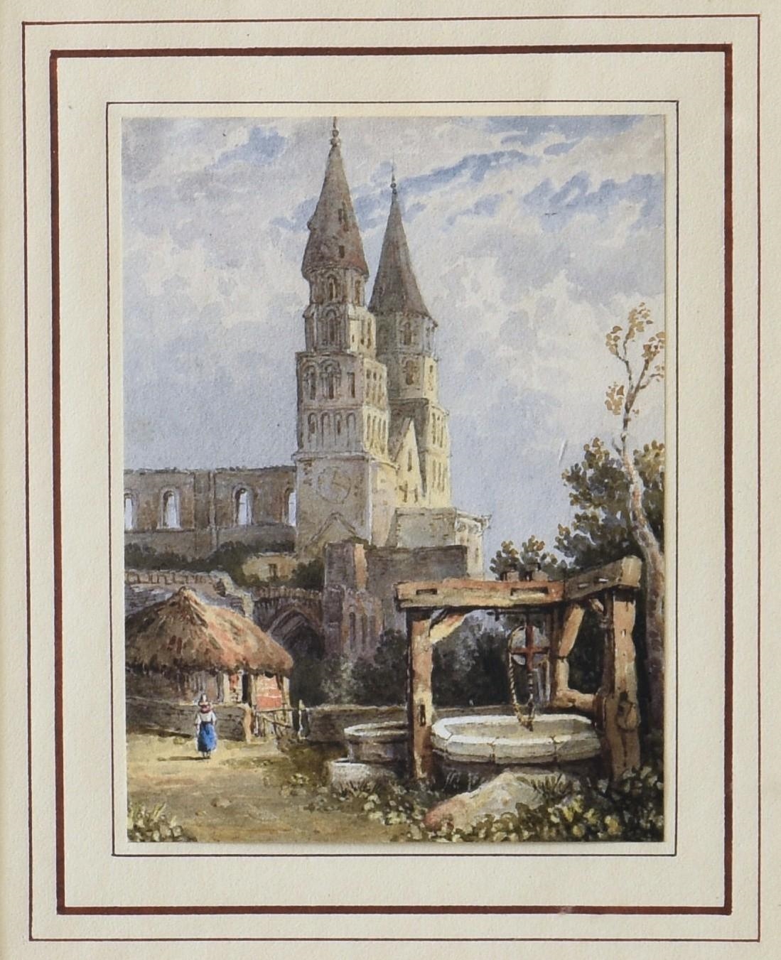 Samuel Prout | Two views on the Rhine and a companion of a View of a ...