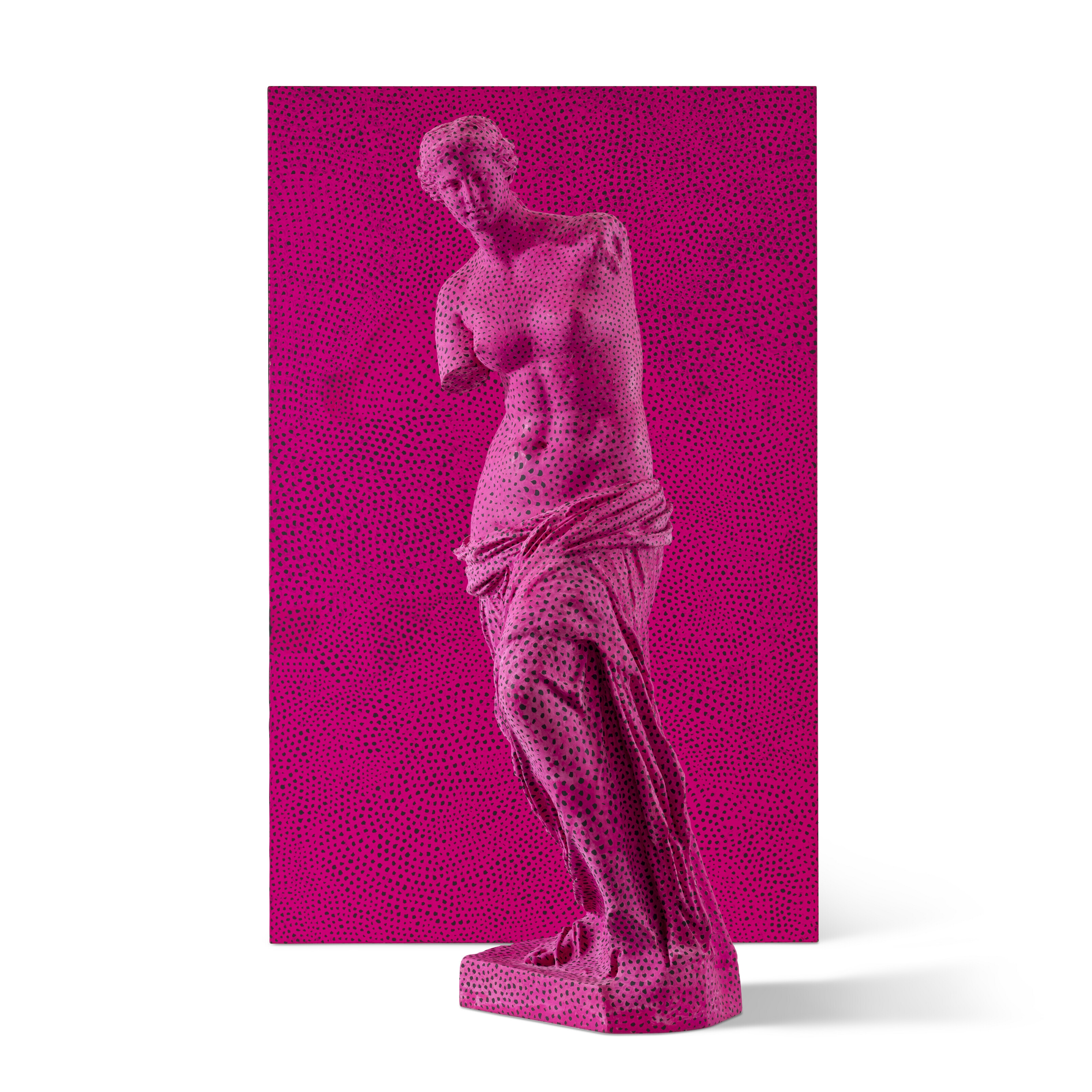 Artwork by Yayoi Kusama, Statue of Venus Obliterated by Infinity Nets, Made of acrylic on fiberglass and canvas