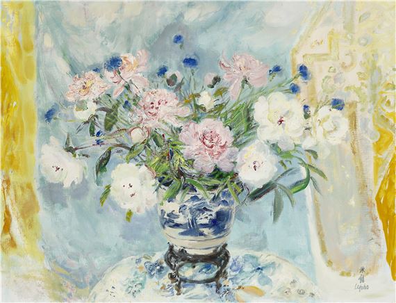 Fleurs (Flowers) by Lê Phổ, Painted circa 1975