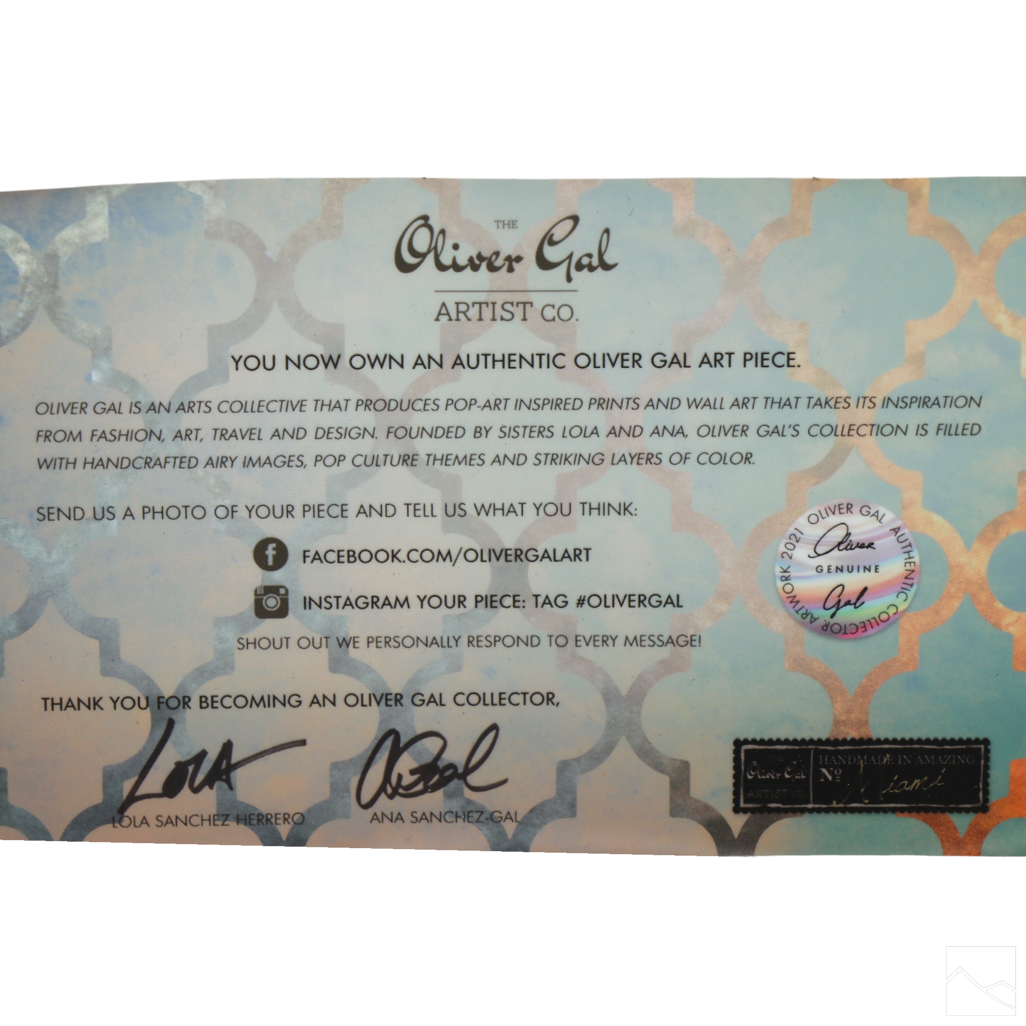 Artwork by Oliver Gal, American Express, Made of giclee print on canvas