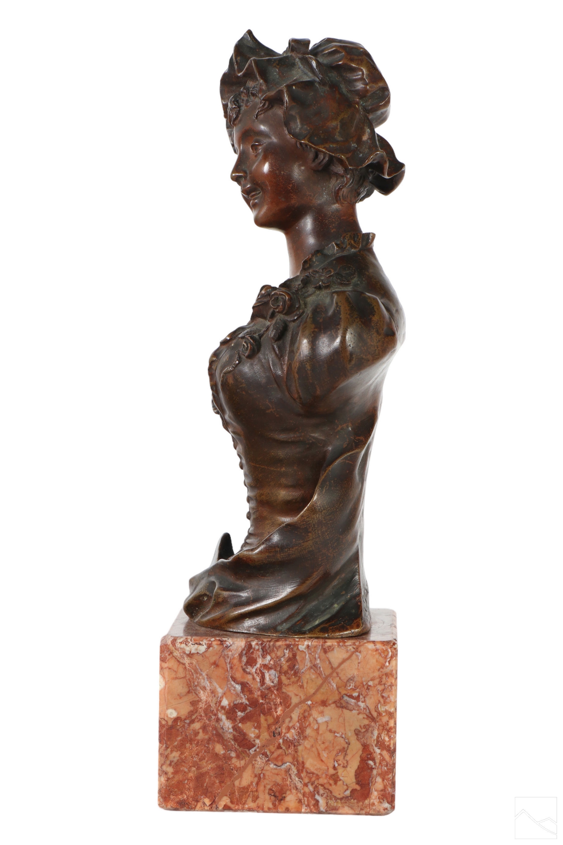 Sylvain Kinsburger Antique bronze bust sculpture MutualArt