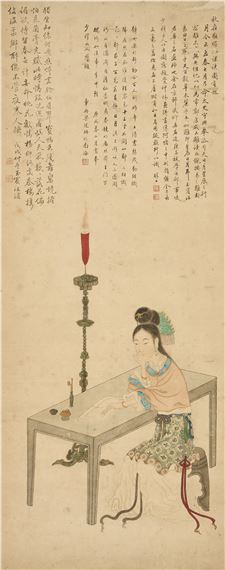 安】清時代 寿山田黄石彫 観音立像 共箱 極細工 古置物 古擺件