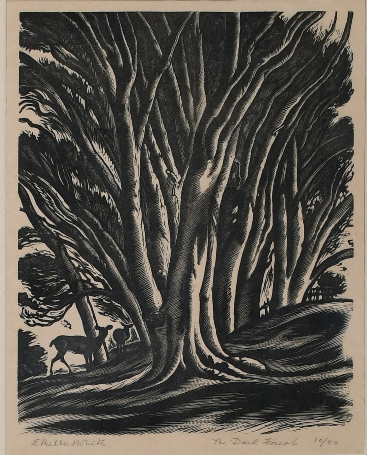 Ethelbert White The Dark Forest; The Wooded Path MutualArt