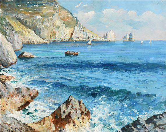 giuseppe-eletro-view-of-the-faraglioni-mutualart