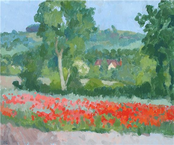 Sarah Goodwin | Poppies in a field near Martin | MutualArt