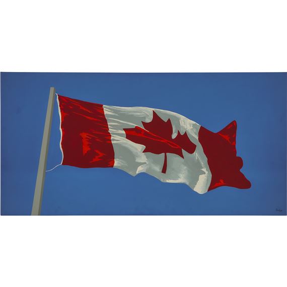 THE PAINTED FLAG, 1986 by Charles Pachter, 1986