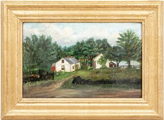 Landscape With Cottages - Evelyn L. Halen