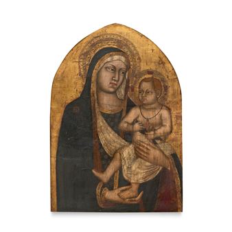 Madonna with Child - The Mezzana Master