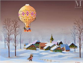 Balade des aérostiers en hiver, (19)85. - J.P. Lagarde