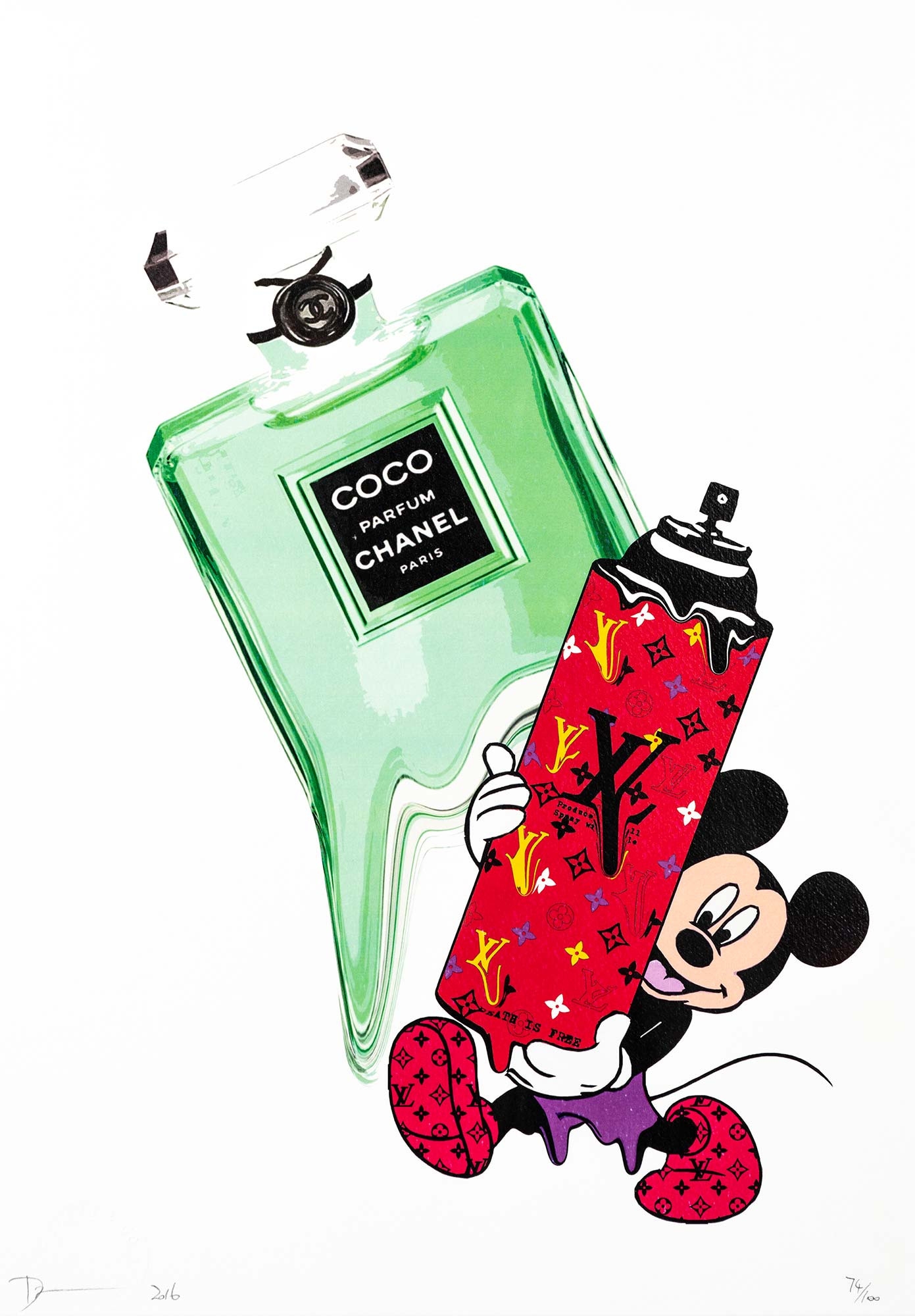 Death NYC, Mickey Mouse & Coco Chanel Parfum, 2016 (2016)