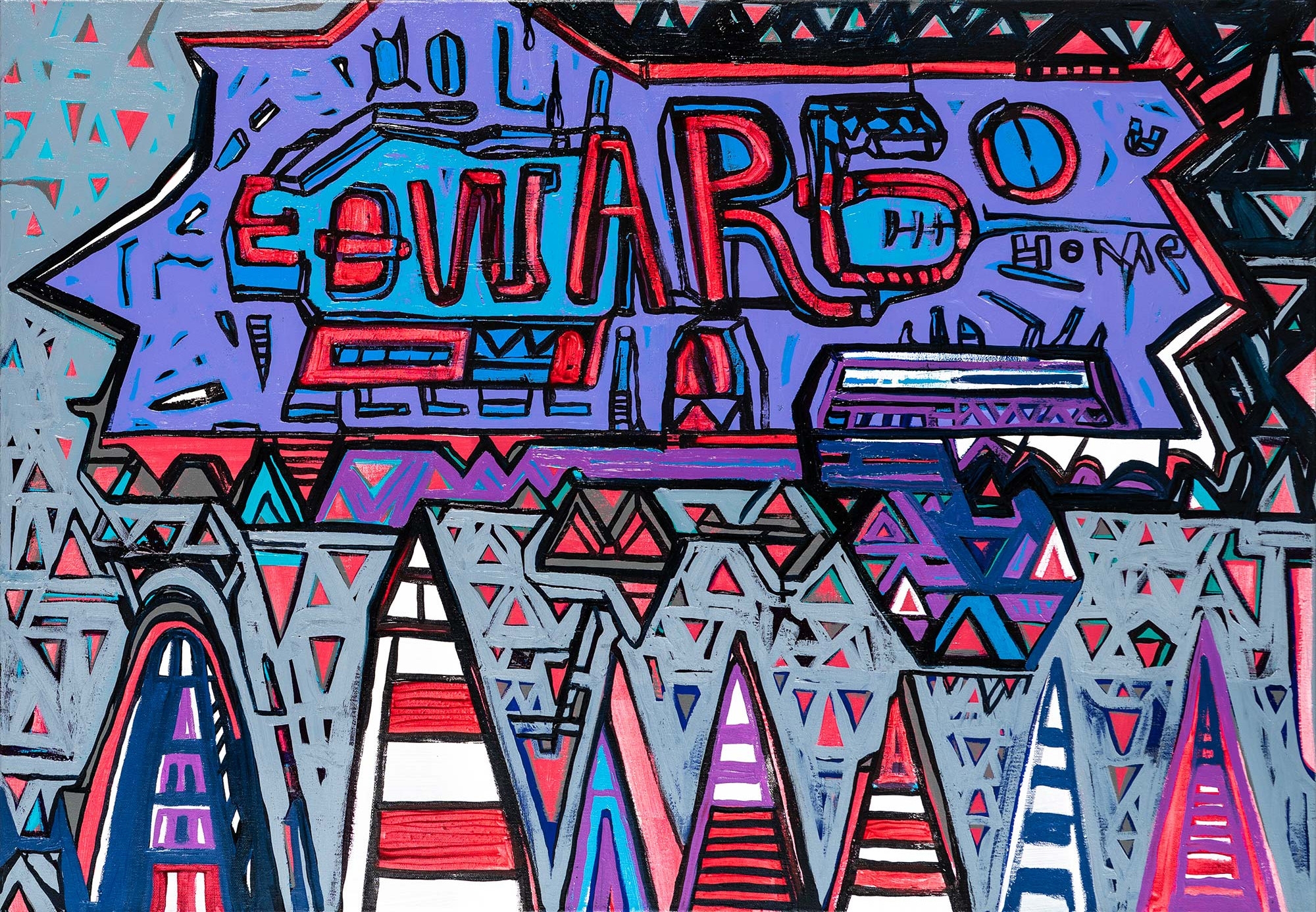 Artwork by Michał Minor, Edward go home, 2021, Made of oil on canvas