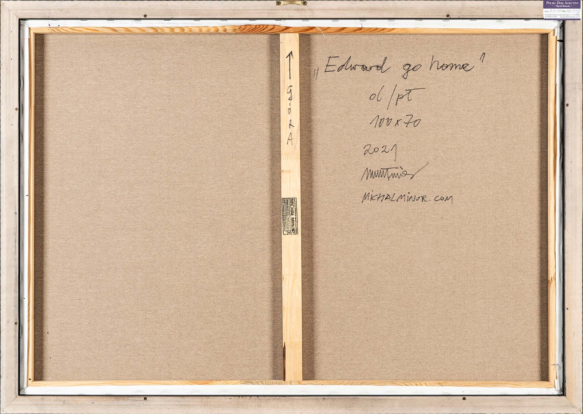 Artwork by Michał Minor, Edward go home, 2021, Made of oil on canvas