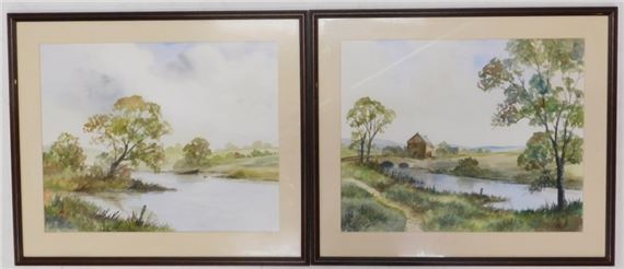 Digby Page | countryside villiage landscape | MutualArt