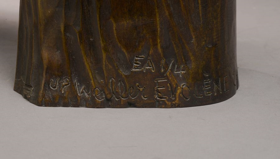 Artwork by Jean-Pierre Weiller, Virgin and child; Virgin and child, sedes sapientae, Made of Bronze with brown patina (2)