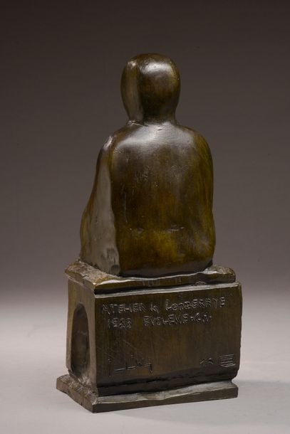 Artwork by Jean-Pierre Weiller, Virgin and child; Virgin and child, sedes sapientae, Made of Bronze with brown patina (2)