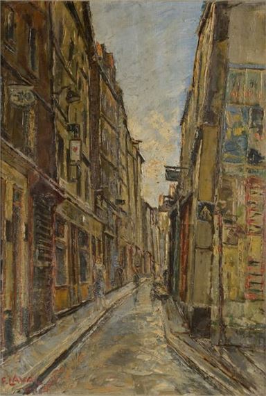 Street of a city center by Fernand Laval, 1948