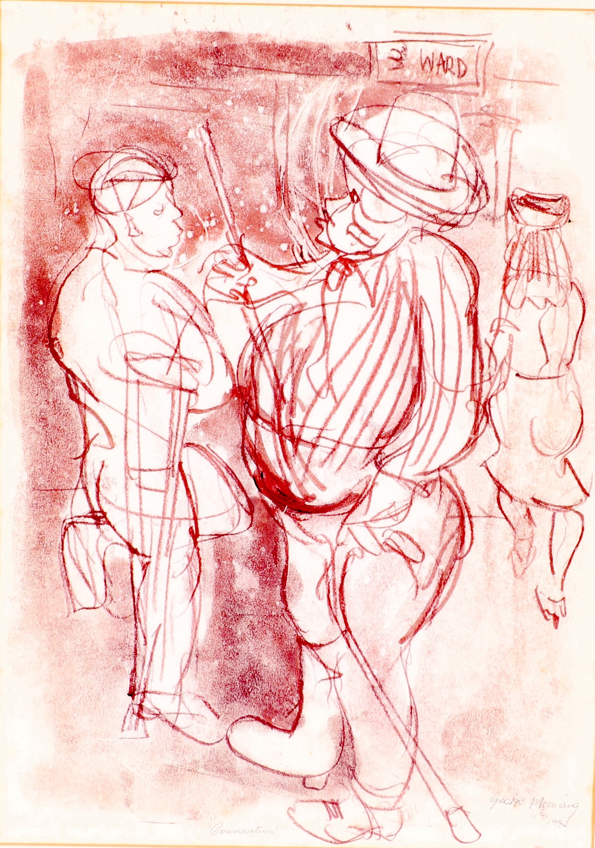 George Msimang | CONVERSATION (1992) | MutualArt