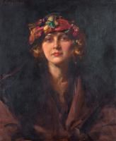 PORTRAIT OF EVE GREY by John Longstaff