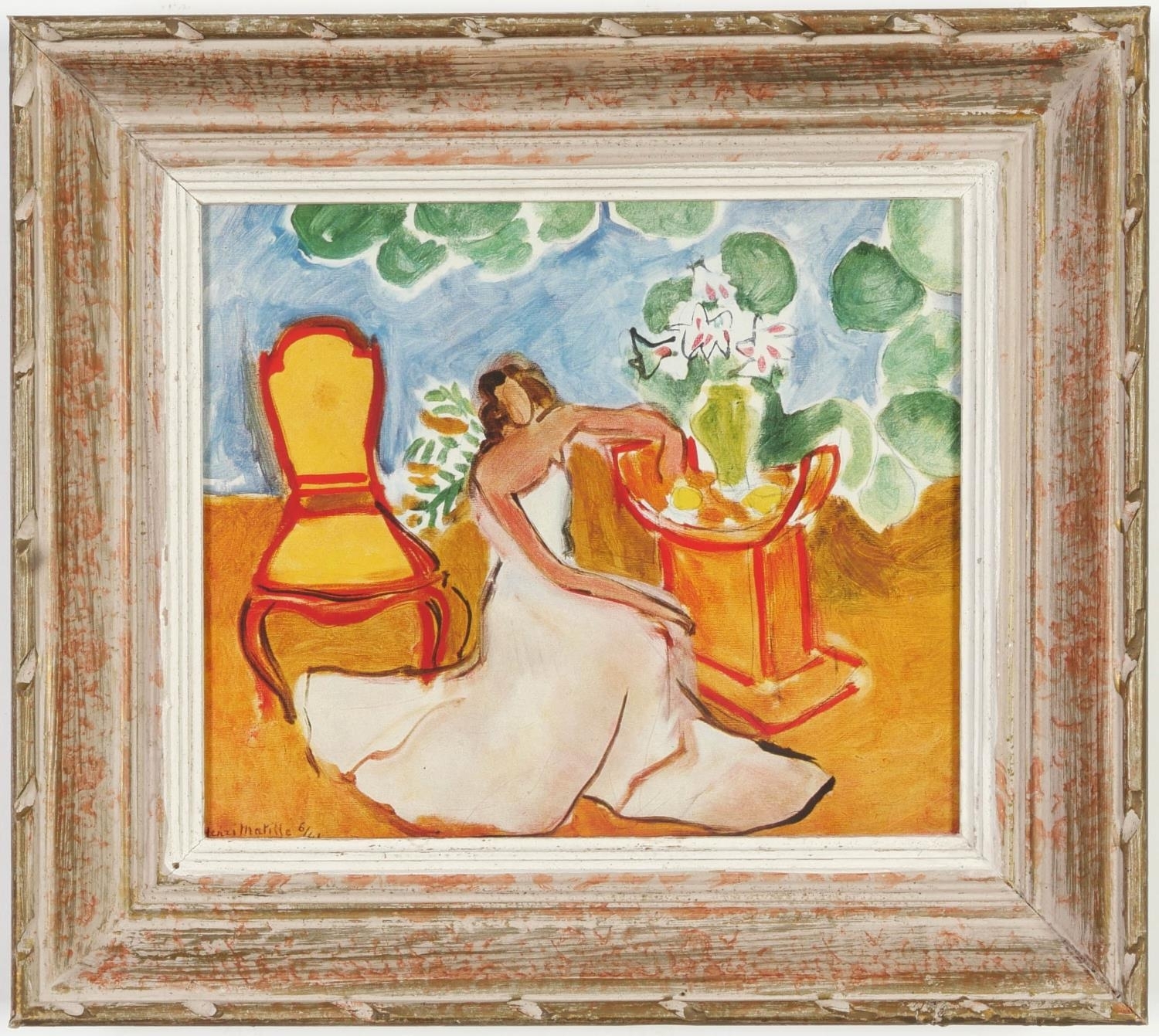 Artwork by Henri Matisse, Femme en robe blanche, Made of lithograph