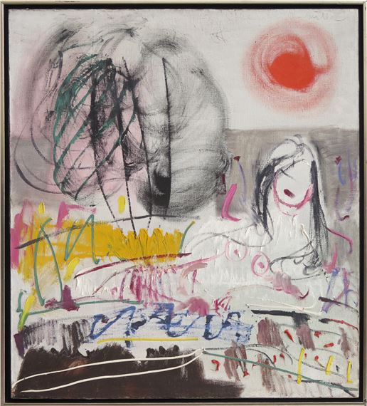 Sarkanā saule pludmalē 1973 by Jānis Pauļuks, 1973