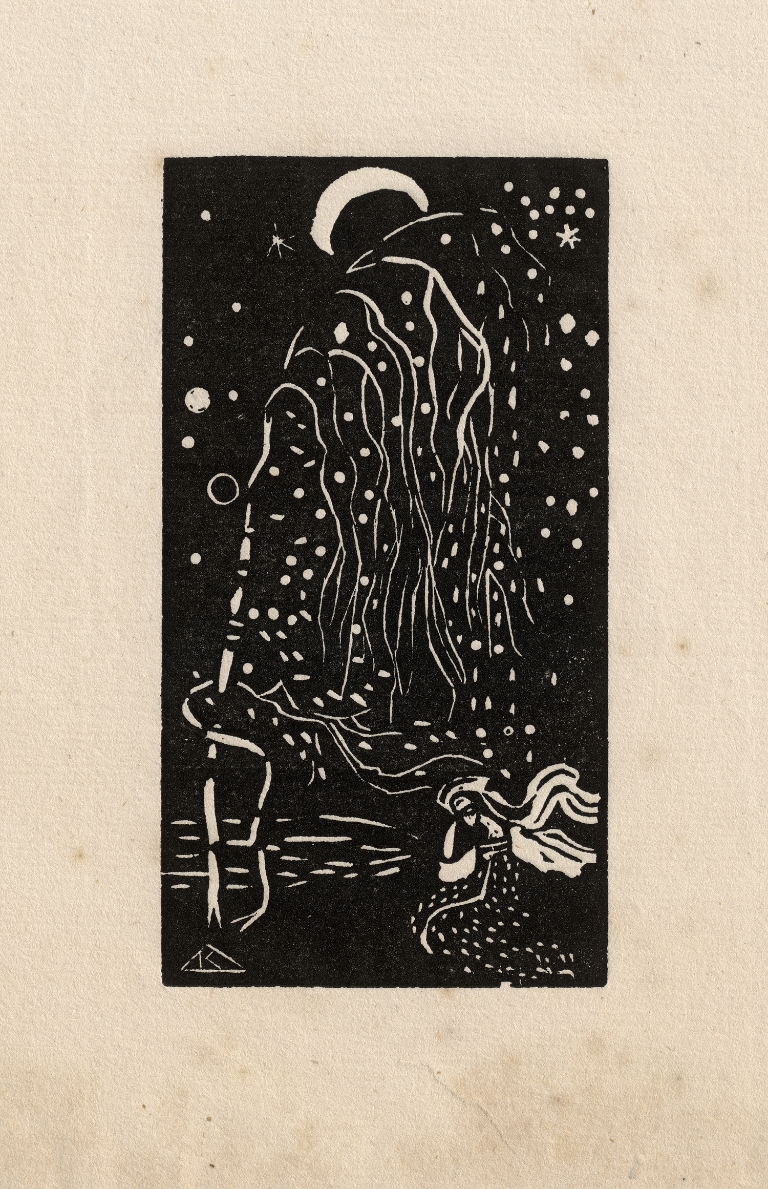 Artwork by Wassily Kandinsky, Sterne, Made of woodcut on laid paper