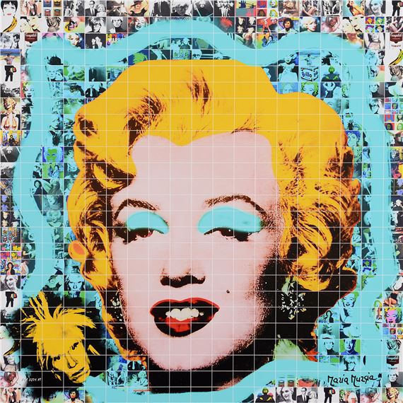 Marilyn in the Andy Warhol atelier by Maria Murgia, 2022