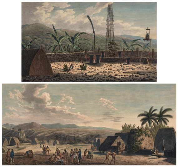 John Webber | An Island View in Atooi and Morai in Atooi | MutualArt