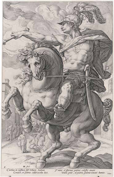 Marcus Curtius by Hendrick Goltzius, 1586