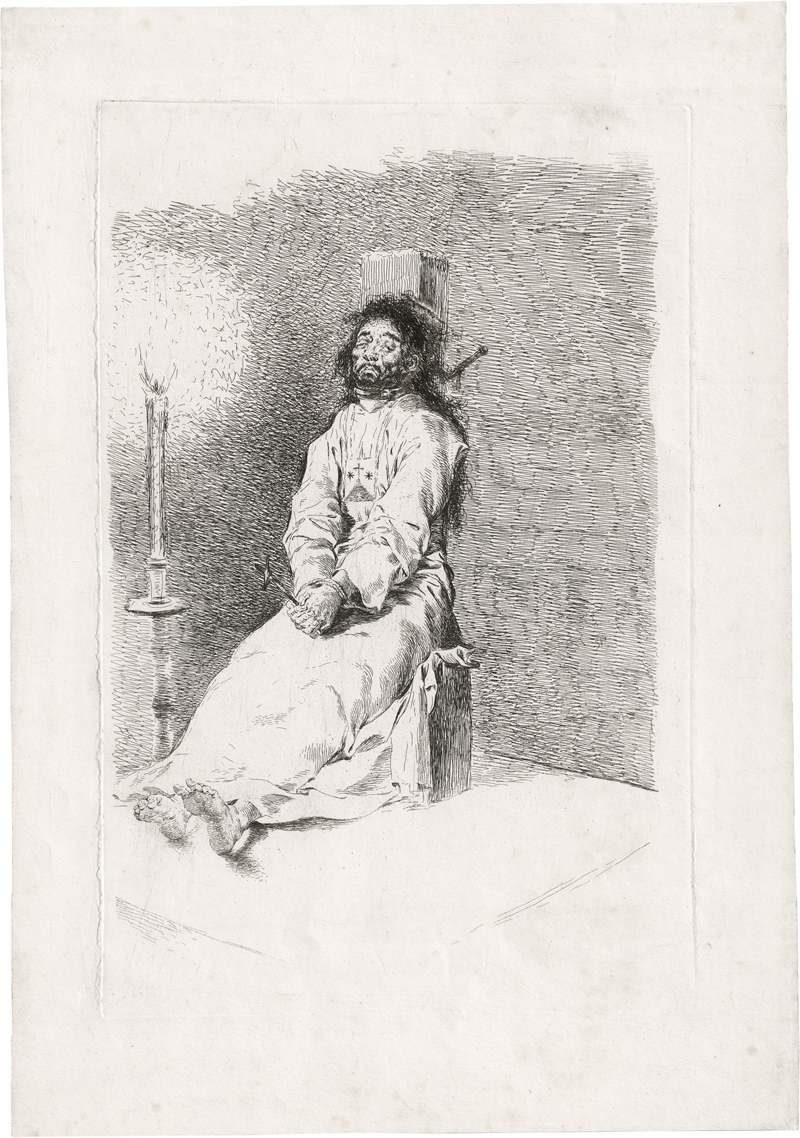 Artwork by Francisco José de Goya y Lucientes, El Agarrotado, Made of etching and drypoint