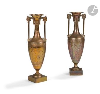 Vases of Greek Revival taste - Henri Cahieux
